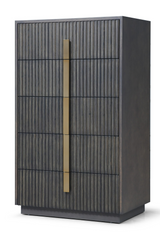 Distressed Black 5-Drawer Chest | OROA Modern Hortman | Oroa.com