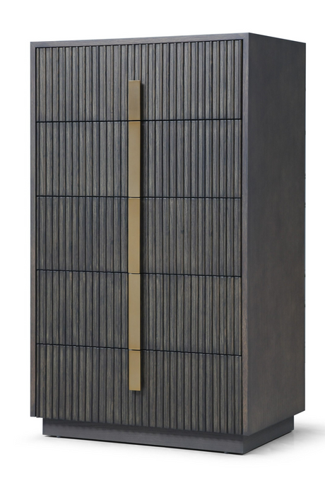 Distressed Black 5-Drawer Chest | OROA Modern Hortman | Oroa.com