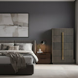Distressed Black 5-Drawer Chest | OROA Modern Hortman | Oroa.com