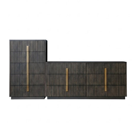 Distressed Black 6-Drawer Dresser | OROA Modern Hortman