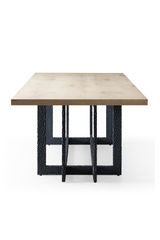Natural Oak Veneer Dining Table | OROA Modern T8963 | Oroa.com