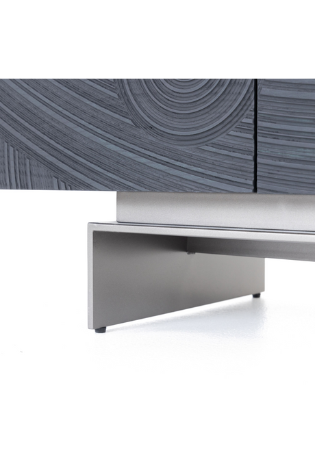Black Ash 4-Door TV Stand | OROA Modern Cirque | Oroa.com