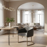 Cantilevered Curved-Back Dining Chair | OROA Modern Elisa
