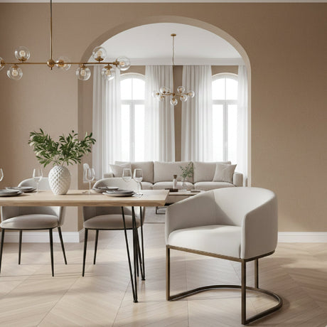 Cantilevered Curved-Back Dining Chair | OROA Modern Elisa