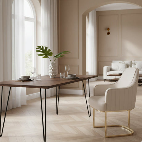 Gray Sloped-Back Dining Chair | OROA Modern Tyler
