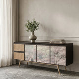 Smoked Ash 3-Door Sideboard | OROA Modern Phelan