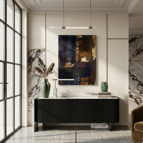 Black Oak 4-Door Sideboard | OROA Modern Broxburn