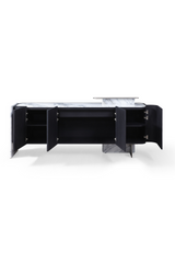 Black Oak 4-Door Sideboard | OROA Modern Broxburn | Oroa.com