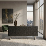 Black Ash 4-Door Sideboard | OROA Modern Kenda