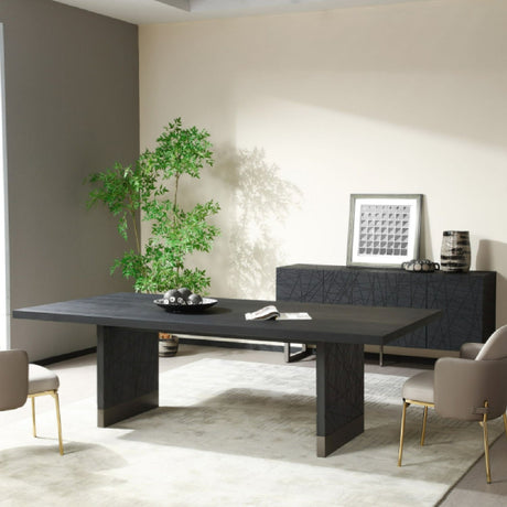 Black Ash Dining Table | OROA Modern Kenda