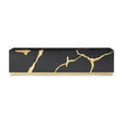 Black High Gloss & Gold TV Stand | OROA Modern Aspen | Oroa.com