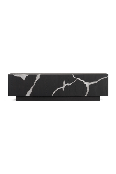 Matte Brown 4-Door TV Stand | OROA Modern Aspen | Oroa.com