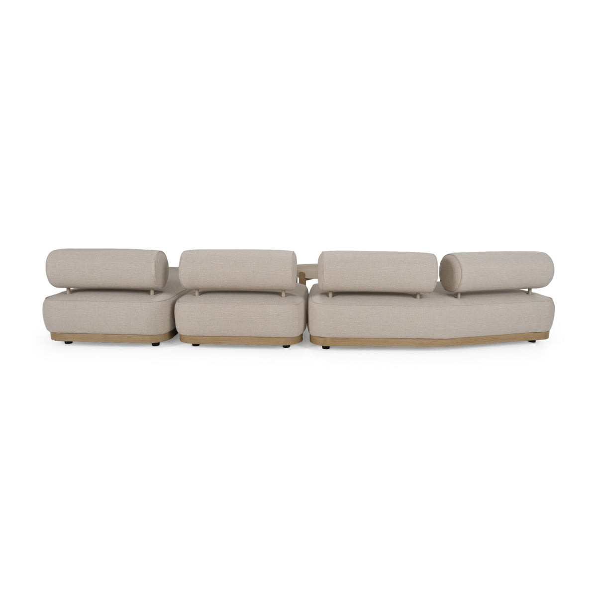 Gray Fabric 5-Piece Outdoor Sofa Set | OROA Modern Alicante