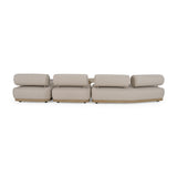Gray Fabric 5-Piece Outdoor Sofa Set | OROA Modern Alicante
