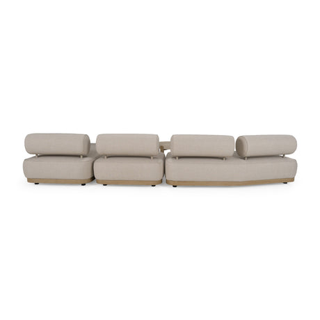 Gray Fabric 5-Piece Outdoor Sofa Set | OROA Modern Alicante