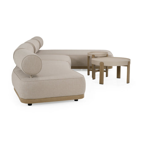 Gray Fabric 5-Piece Outdoor Sofa Set | OROA Modern Alicante
