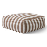 Brown Stripes Outdoor Ottoman | Oroa Modern Lanuza | Oroa.com