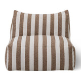 Brown Stripes Outdoor Armless Sofa | Oroa Modern Lanuza | Oroa.com