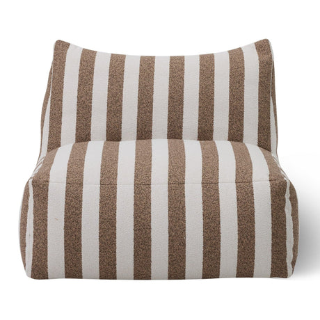 Brown Stripes Outdoor Armless Sofa | Oroa Modern Lanuza | Oroa.com