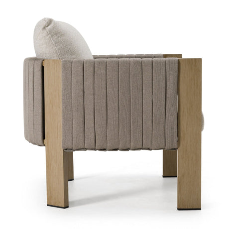 Gray Rope Outdoor Lounge Chair | OROA Modern Salvora