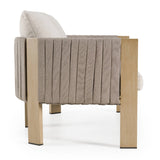Outdoor Gray Rope Loveseat | OROA Modern Salvora