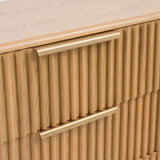 Fluted Oak 4-Drawer Chest | OROA Modern Winters | Oroa.com