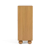 Fluted Oak 4-Drawer Chest | OROA Modern Winters | Oroa.com