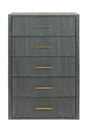 Gray Acacia 5-Drawer Chest | OROA Modern Manchester | Oroa.com
