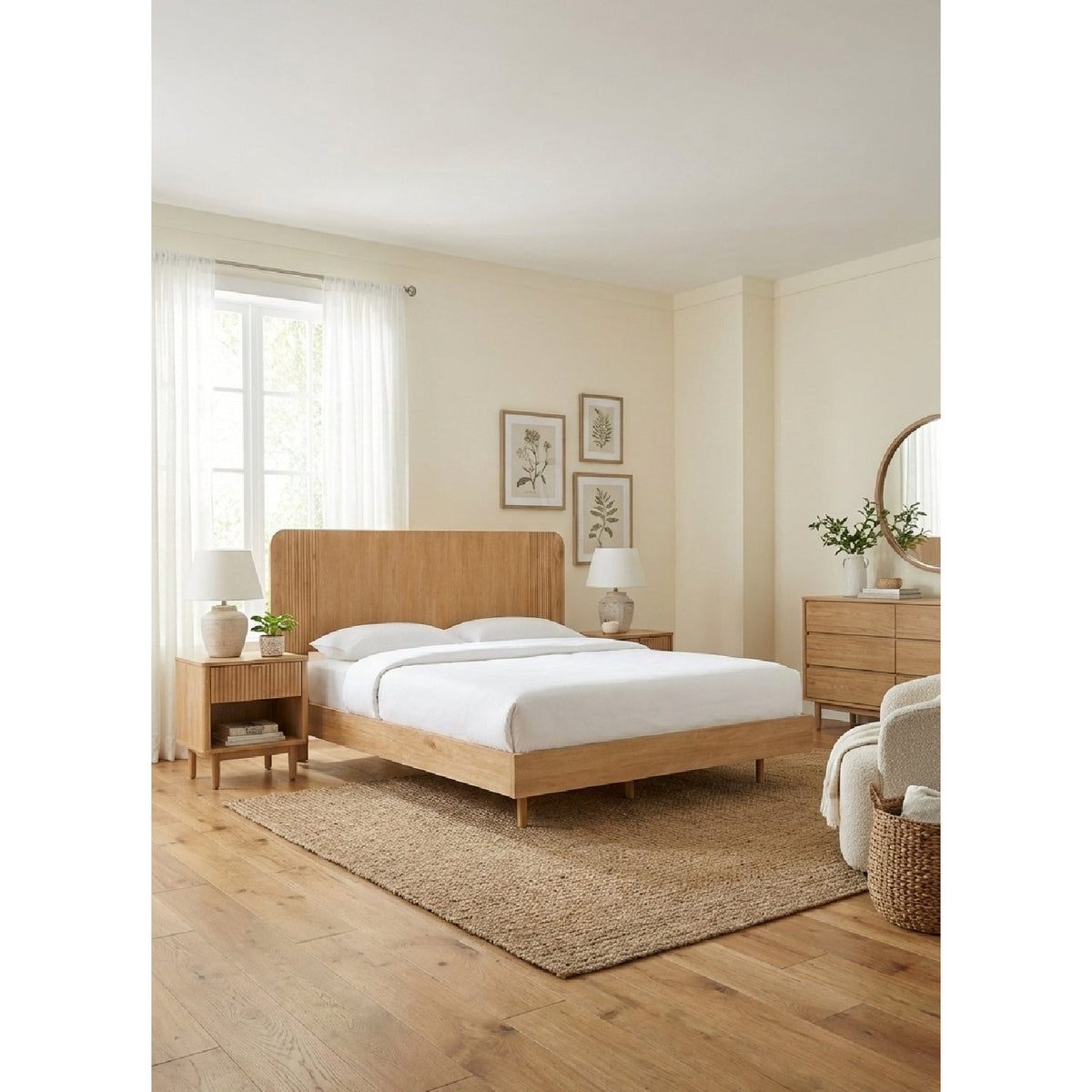 Natural Acacia Bed | OROA Modern Jacobson