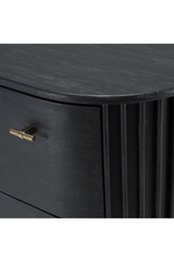 Black Acacia 4-Drawer Chest | OROA Modern Fields | Oroa.com
