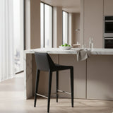 Saddle Leather Counter Stool | OROA Modern Halo