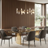 Glass Extendable Dining Table | OROA Modern Nassim