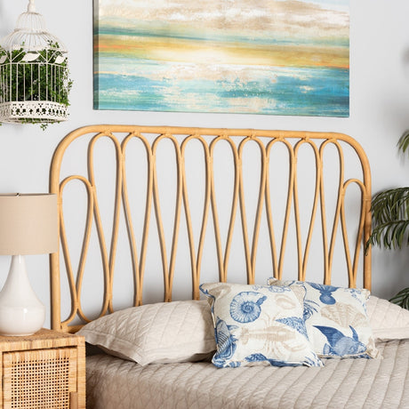 Modern European furniture - Rattan Rods Queen Sized Headboard - www.oroa.com