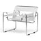 Modern European furniture - Leather Inspired Strips Accent Chair - www.oroa.com