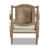 Modern European furniture - Carved Wood Framed Accent Chair - www.oroa.com