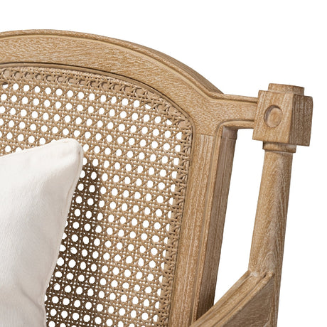 Modern European furniture - Carved Wood Framed Accent Chair - www.oroa.com
