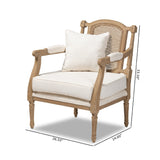 Modern European furniture - Carved Wood Framed Accent Chair - www.oroa.com