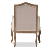 Modern European furniture - Wood Traditional French Accent Chair  - www.oroa.com
