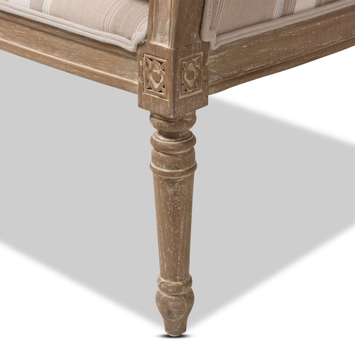 Modern European furniture - Brown Stripe Accent Chair - www.oroa.com