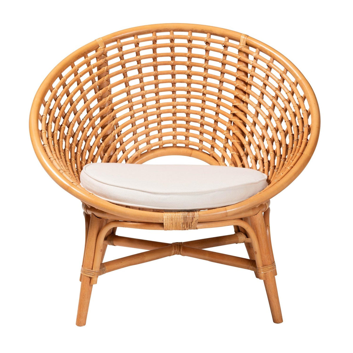 Modern European furniture - Round Rattan Bohemian Accent Chair |- www.oroa.com