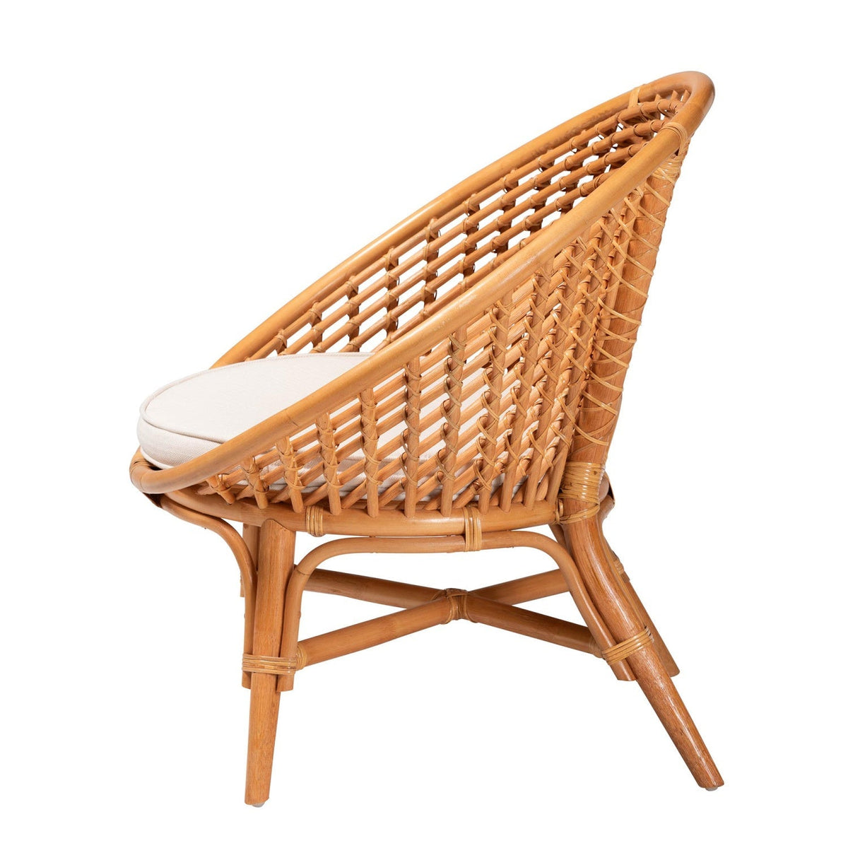 Modern European furniture - Round Rattan Bohemian Accent Chair |- www.oroa.com