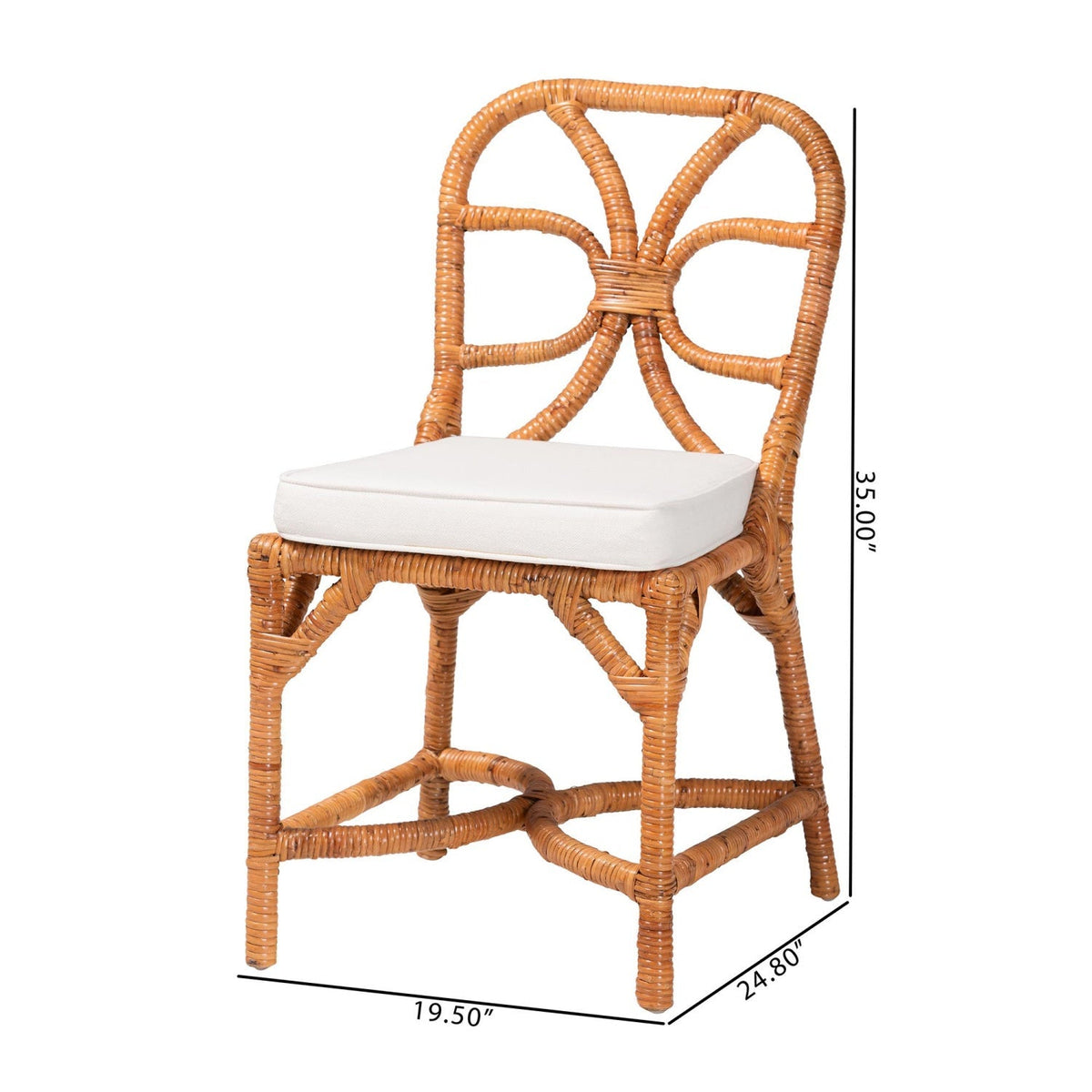 Modern European furniture - Handwoven Wicker Dining Chair - www.oroa.com