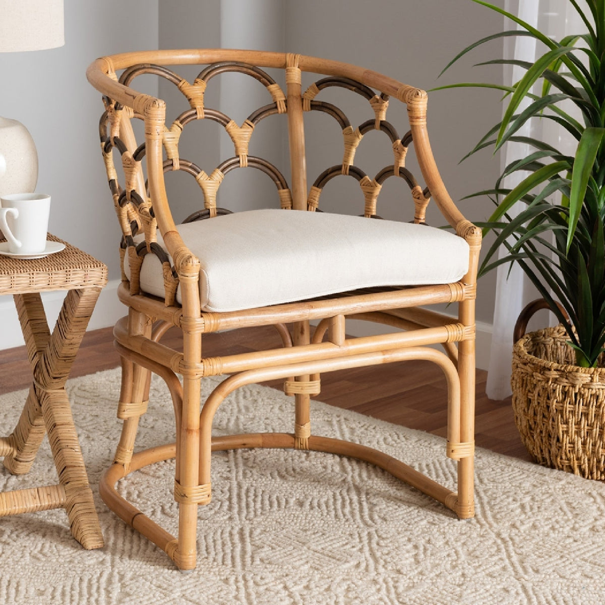 Modern European furniture - Bohemian Rattan Accent Chair - www.oroa.com