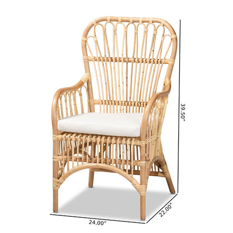 Modern European furniture - Handmade Rattan Accent Chair - www.oroa.com