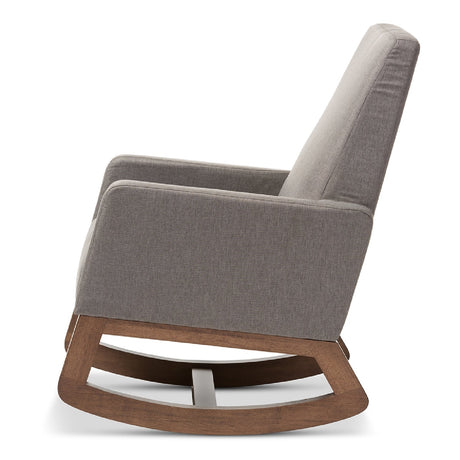 Modern European furniture - Fabric Upholstered Rocking Chair - www.oroa.com