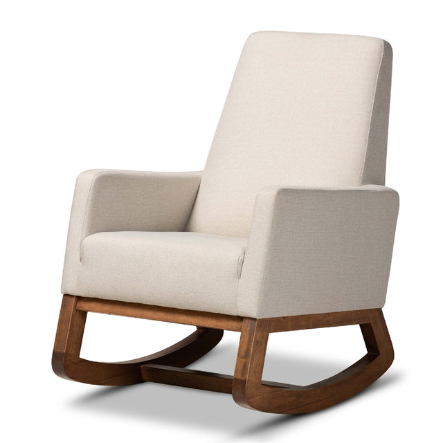 Modern European furniture - Fabric Upholstered Rocking Chair - www.oroa.com