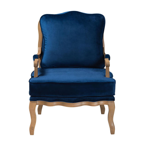 Modern European furniture - Blue Fabric Accent Chair - www.oroa.com