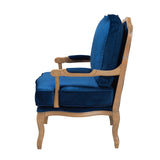 Modern European furniture - Blue Fabric Accent Chair - www.oroa.com
