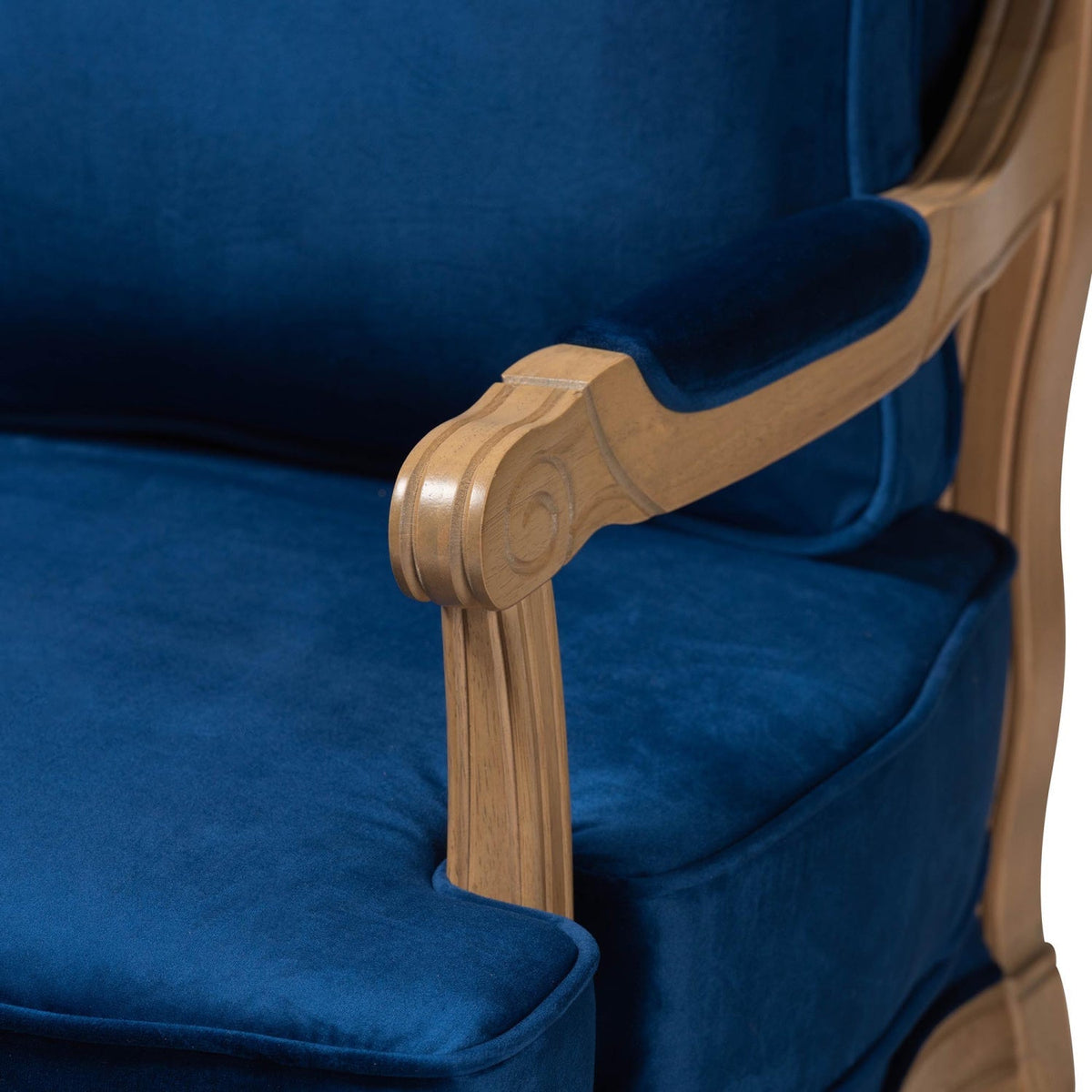 Modern European furniture - Blue Fabric Accent Chair - www.oroa.com