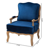 Modern European furniture - Blue Fabric Accent Chair - www.oroa.com